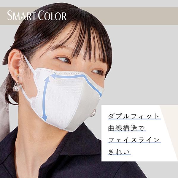 SMART COLOR Pearl White大きめ 7枚 ユニ・チャーム公式ショップ | 超快適マスク | 02