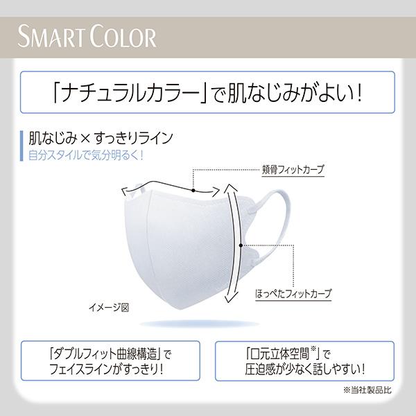 SMART COLOR Pearl White大きめ 7枚 ユニ・チャーム公式ショップ | 超快適マスク | 05