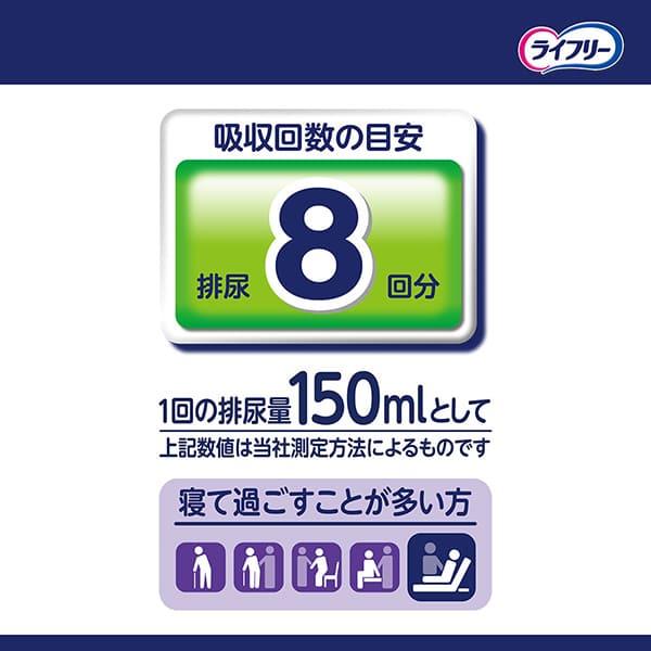 【無地ダンボールでお届け】ライフリー 一晩中あんしん尿とりパッド 夜用スーパープラス 8回 22枚×5 ユニ・チャーム公式ショップ