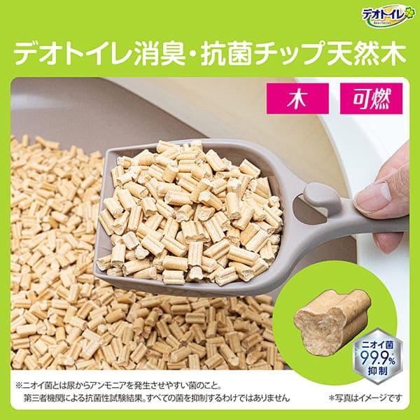 【ケース】デオトイレ消臭・抗菌チップ天然木 飛び散らないねこ型チップ 4.0L×4 ユニ・チャーム公式ショップ | デオトイレ | 04