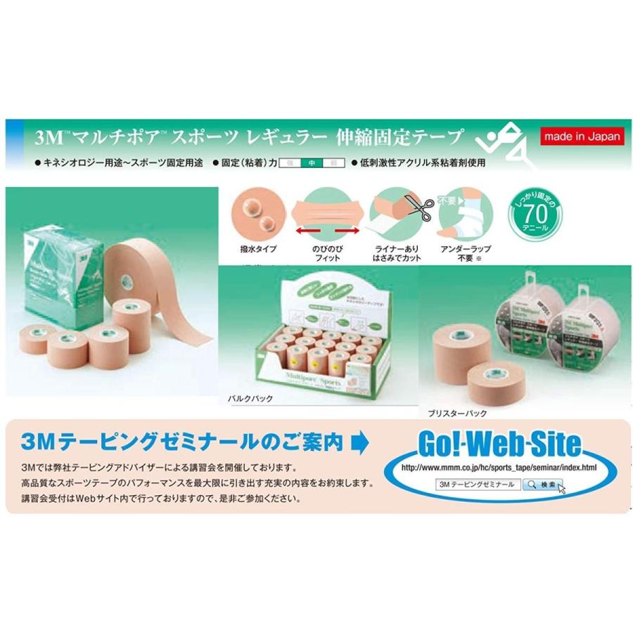3M(スリーエム) キネシオロジー テーピング マルチポアスポーツ レギュラー 3M スリーエム キネシオロジー テーピング マルチポアスポーツ レギュラー