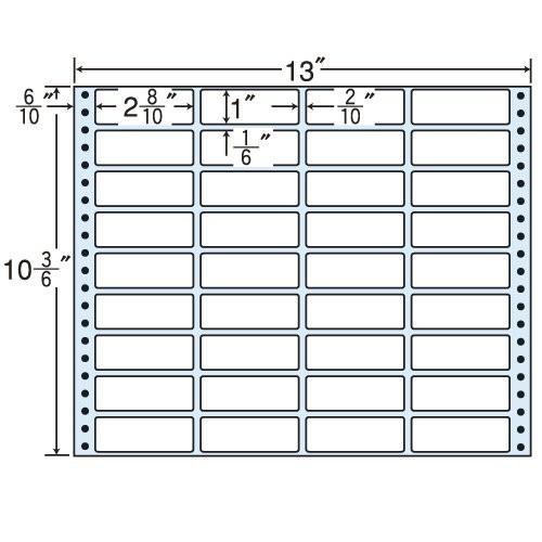 オンラインストアファッション 東洋印刷 タックフォームラベル 13インチ 10 3 6インチ 36面付 1ケース500折 Mx13i 流行サイト Terra Veggie Fr