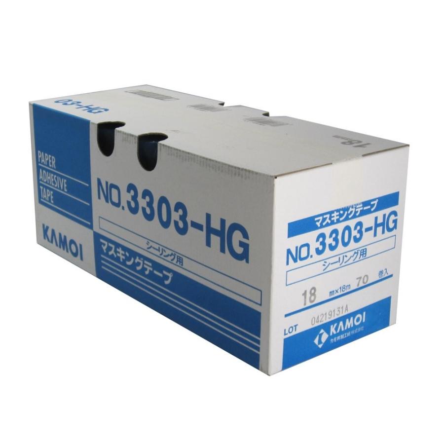 濃いピンク系統 カモ井 マスキングテープ No.3303-HG シーリング用 18mm×18m 70巻入 養生テープ 通販 カモ井加工紙 マスキングテープ 躯体シーリング用 3303HG(18mm×18m) 1巻入 6個セット