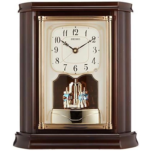 セイコー クロック 置き時計 電波 アナログ 回転飾り 木枠 濃茶 木地 BY233B SEIKO セイコー クロック 置き時計 電波 アナログ 回転飾り 木枠 濃茶 木地 BY233B SEIKO