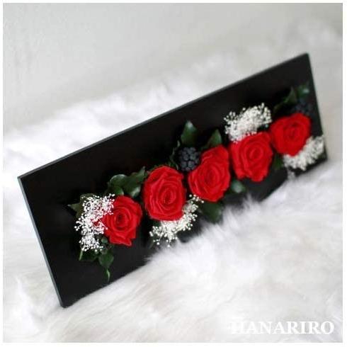 プリザーブドフラワー (フレームワイドM 付き/薔薇フレーム) プレゼント お祝い 記念日 誕生日 アレンジ リボン付き プリザーブドフラワー フレームワイドM 付き/薔薇フレーム プレゼント お祝い 記念日 誕生日 アレンジ リボン付き