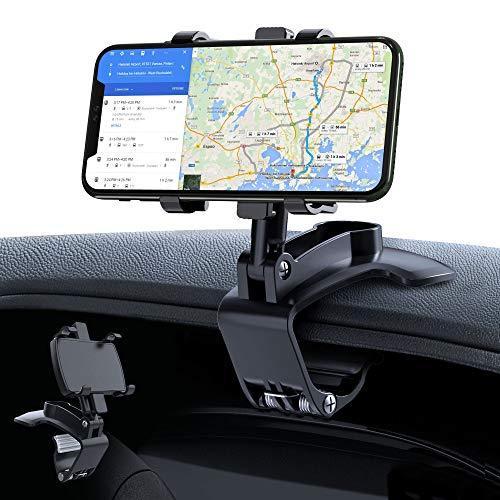 車載ホルダー Gesma スマホホルダー 360度回転 スマホ車載ホルダー クリップ式 車 携帯ホルダー