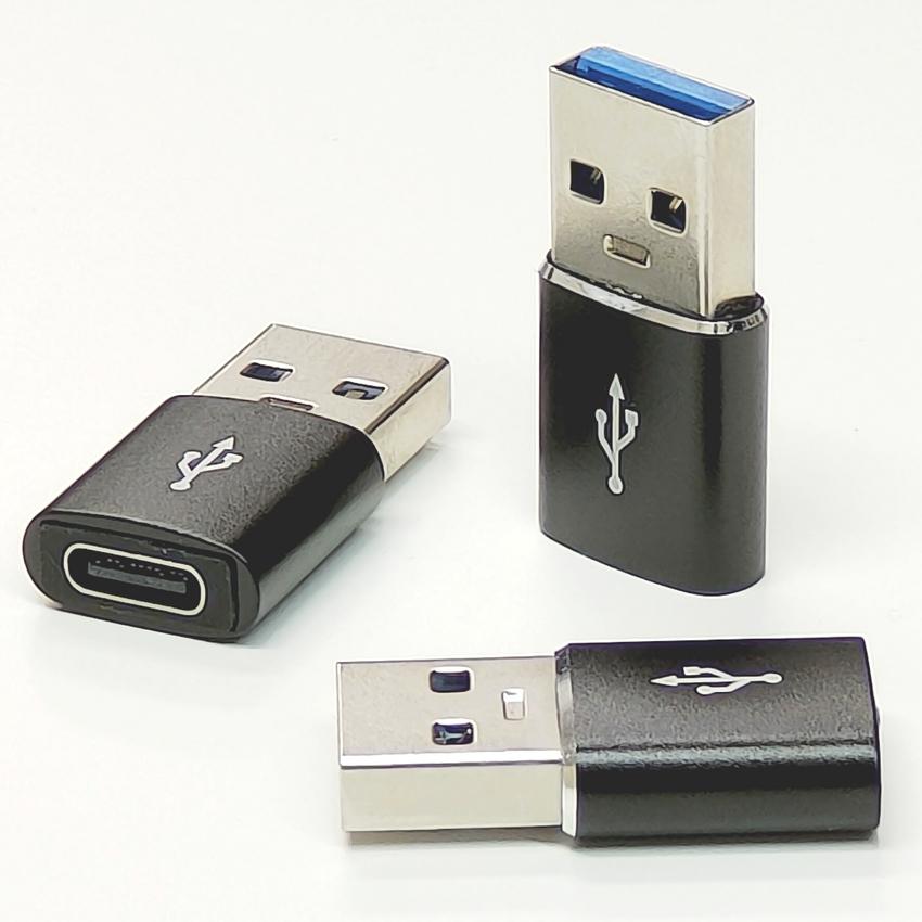 あい USB Type-C 変換アダプター ブラック USB C to 変換アダプタ 3個セット 急速充電 データ転送 USB変換