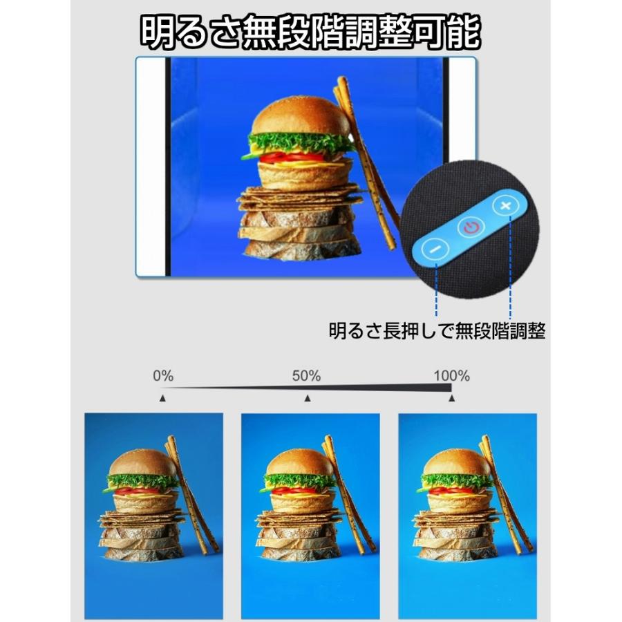 25cm 反射板付き 撮影ボックス 背景12色 高輝度LED 96灯 撮影 25cm 反射板付き 撮影ボックス 背景12色 高輝度LED 96灯 撮影