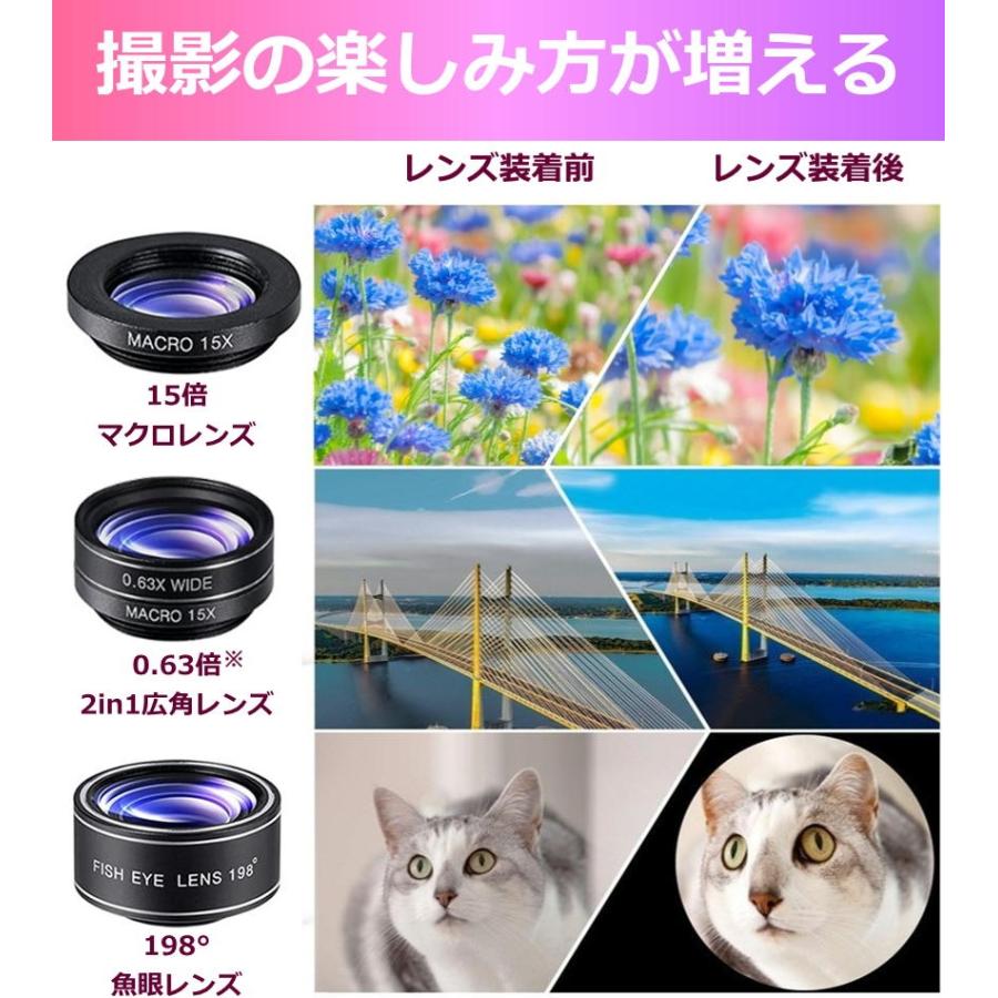 単眼鏡 望遠鏡 スマホ用 レンズセットスマホ カメラ 高倍率 望遠