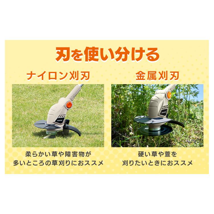 IRIS OHYAMA（アイリスオーヤマ） 草刈り機 充電式 軽量 電動芝刈機