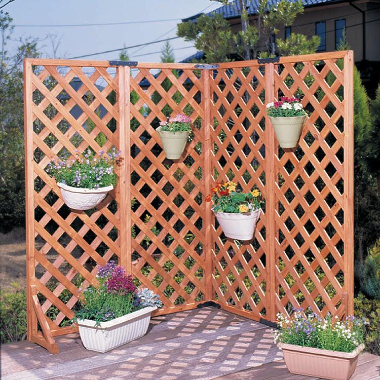 ラティスフェンス　ウッドフェンス4枚セット　151 × 60 ラティスフェンス ウッドフェンス4枚セット 151 × 60