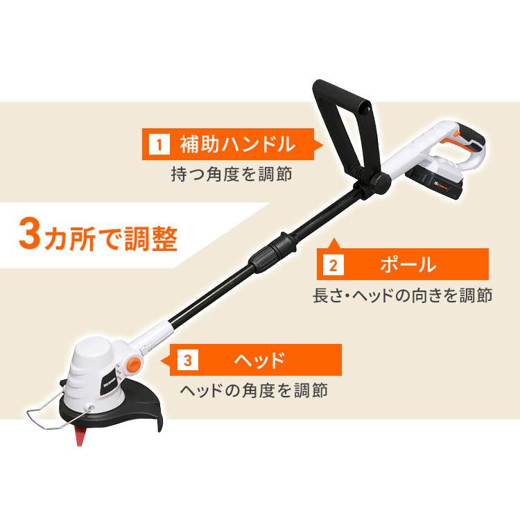 グラストリマー JGT230 IRIS OHYAMA（アイリスオーヤマ） 草刈り機 コードレス 18V 充電式 芝