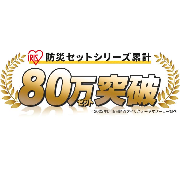 防災グッズ 1人用 防災セット 非常食 防災用品 非常食セット 非常食付き 水 避難グッズ アイリスオーヤマ 非常用 トイレ 非常食 40点｜unidy-y｜02