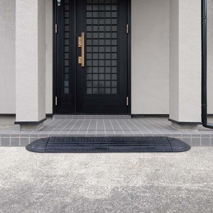 段差プレート 段差スロープ ゴム段差プレート 段差4 5cm用 Gdp 4560 ブラック 段差プレート 段差 段差解消 ゴム製 車椅子 車庫 玄関 ゆにでのこづち Yahoo 店 通販 Yahoo ショッピング