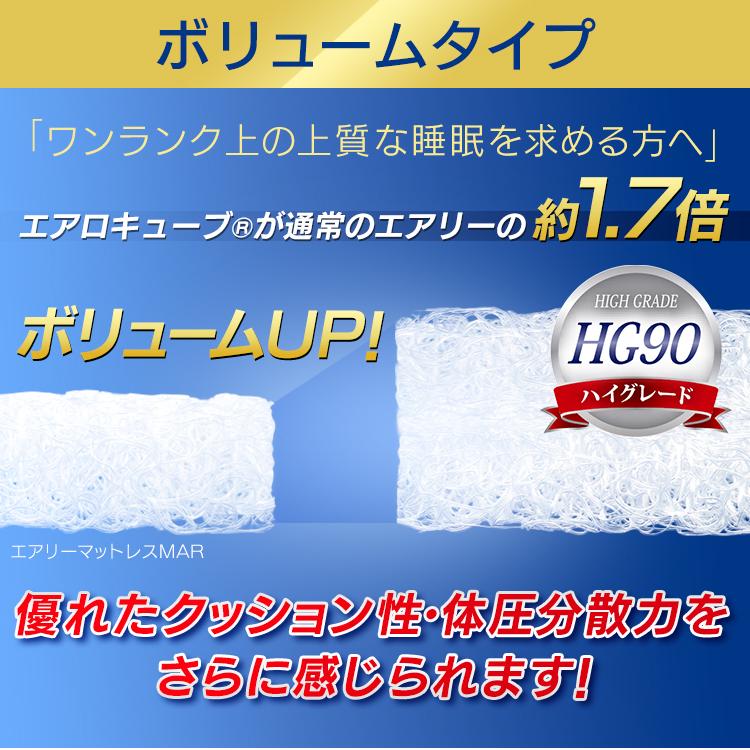 セミダブル 高反発 折りたたみ 三つ折り 腰に優しい 腰 厚手 9cm 通気性 洗える HG90-SD エアリ− アイリスオーヤマ 新生活 * 【アクセサリ】