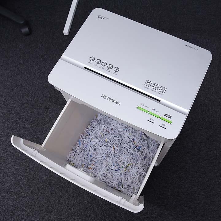 IRIS OHYAMA（アイリスオーヤマ） シュレッダー 業務用 電動 クロス