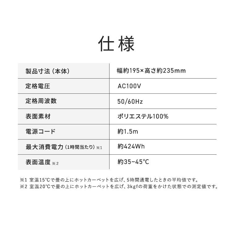 IRIS OHYAMA（アイリスオーヤマ） ホットカーペット 3畳 本体 195