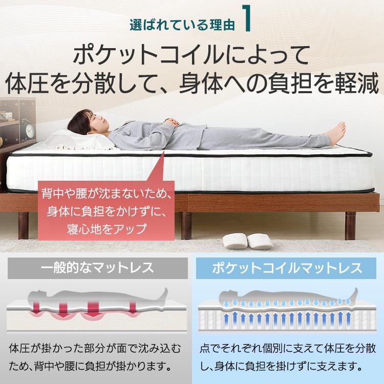 アイリスプラザ　ポケットコイル　シングル　マットレス【直接引取に変更可能】 アイリスプラザ ポケットコイル シングル マットレス【直接引取
