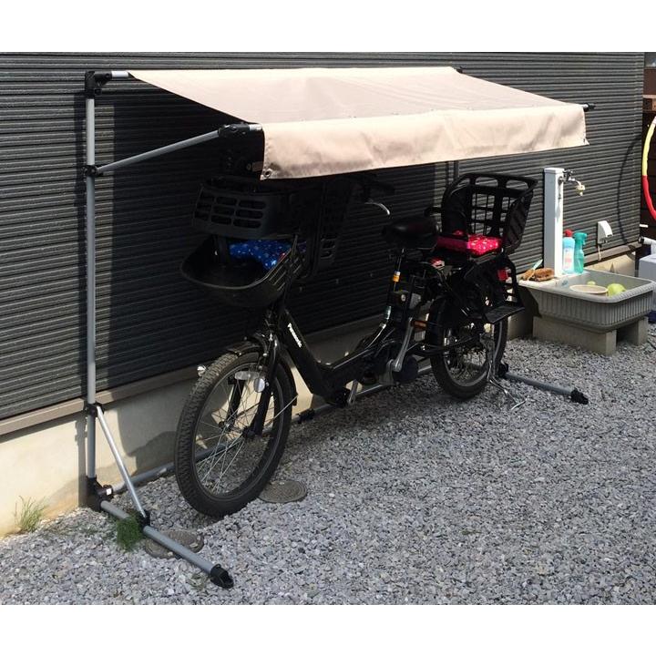 お洒落 自転車置き場 おしゃれ 保管 家庭用 サイクルポート 自転車カバー 日よけ Asp 01iv アルミス 代引不可 Discoversvg Com