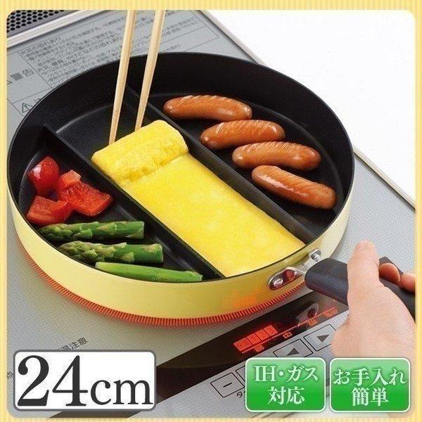 卵焼き器 フライパン Ih Ih対応 ガス対応 卵1個 1人用 小さい お弁当 ウィンナー センターエッグトリプルパン アーネスト 分割 エッグトリプルパン ゆにでのこづち Yahoo 店 通販 Yahoo ショッピング