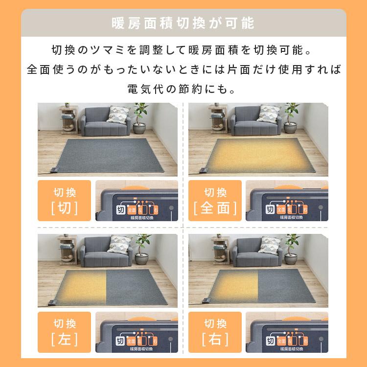 ホットカーペット 2畳 本体 電気カーペット TEKNOS テクノス 176×176cm