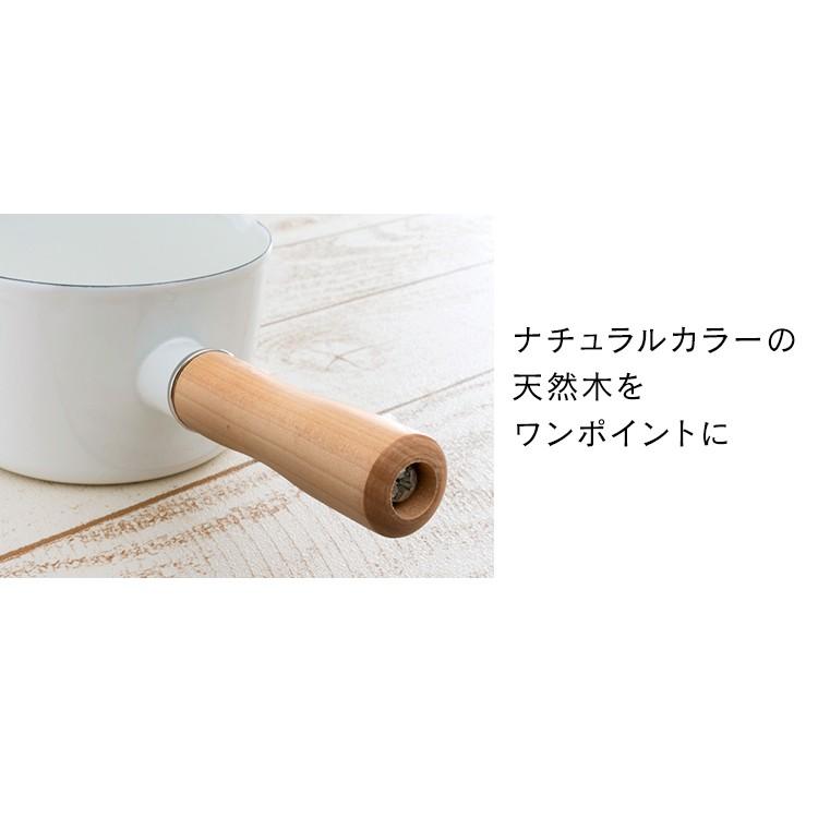 鍋 片手 片手鍋 なべ かわいい 可愛い おしゃれ ホーロー ホーロー鍋 ミルクパン 12cm ホワイト Ecsm 12 ゆにでのこづち Yahoo 店 通販 Yahoo ショッピング