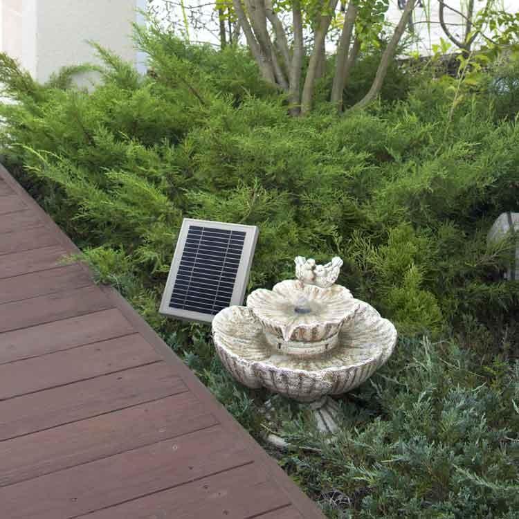 ソーラーファウンテン バードバス STF-07 タカショー (D) : ゆに