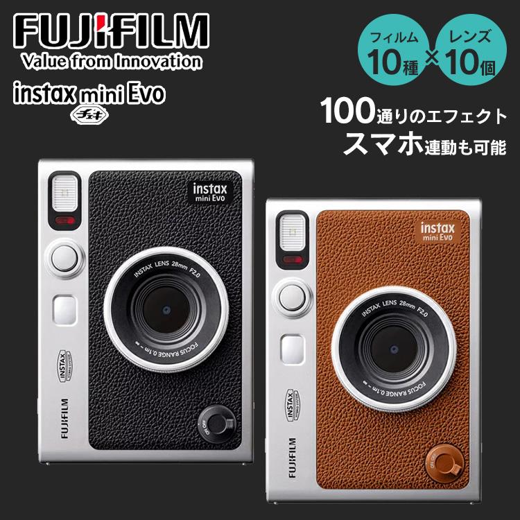 チェキ instax mini evo チェキ チェキカメラ インスタントカメラ 富士フィルム 高画質 アプリ連携 インスタックス 16812479 16812510 FUJIFILM (D)