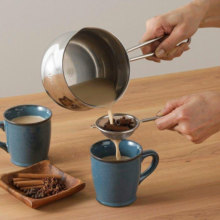 ステンレスミルクパン ワイヤーハンドル 14966 (D)(B) : ゆにでのこ