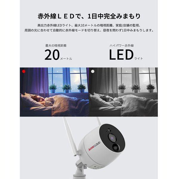 Wi-Fiネットワーク屋外IPカメラセット JA−T6204−PO1031−WP (TC