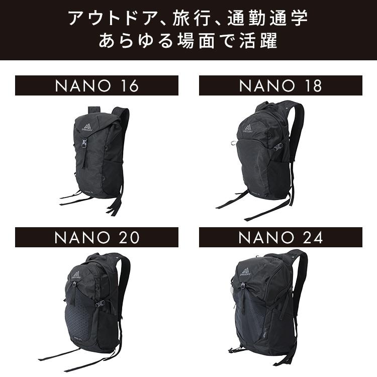 GREGORY グレゴリー リュック NANO 20 20L バックパック 黒 GREGORY グレゴリー リュック NANO 20 20L バックパック 黒