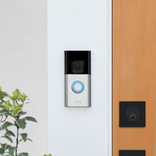 ドアフォン インターホン アマゾン Ring Doorbell Plus (リング ドアベルプラス バッテリーモデル) サテンニッケル