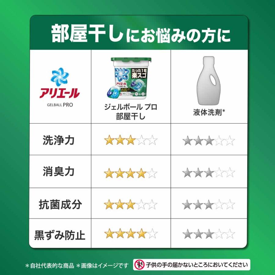 アリエール 洗濯洗剤 ジェルボール 部屋干し 洗剤 89個入 衣料用洗剤