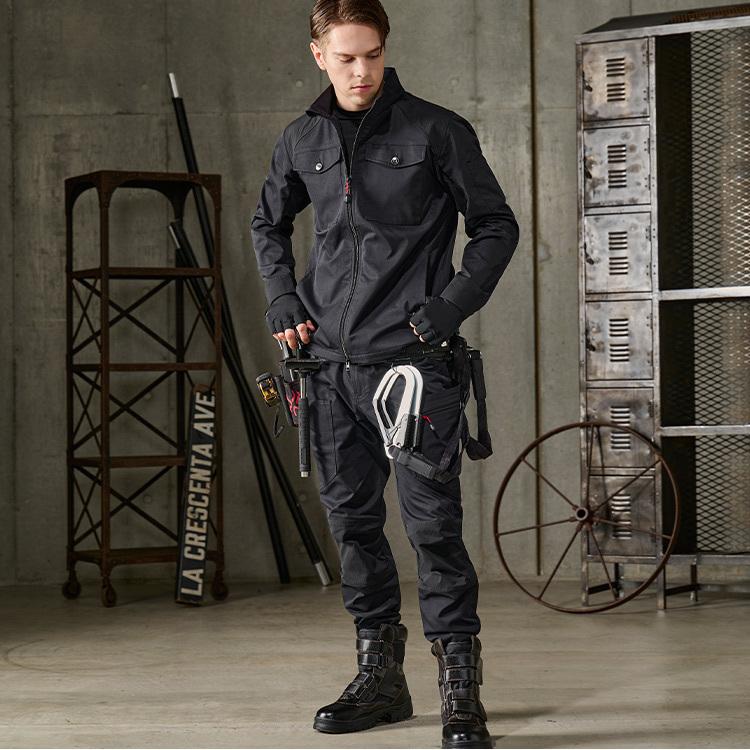 IRIS OHYAMA パンツ 作業着 カーゴパンツ 多機能 ユニセックス 男女