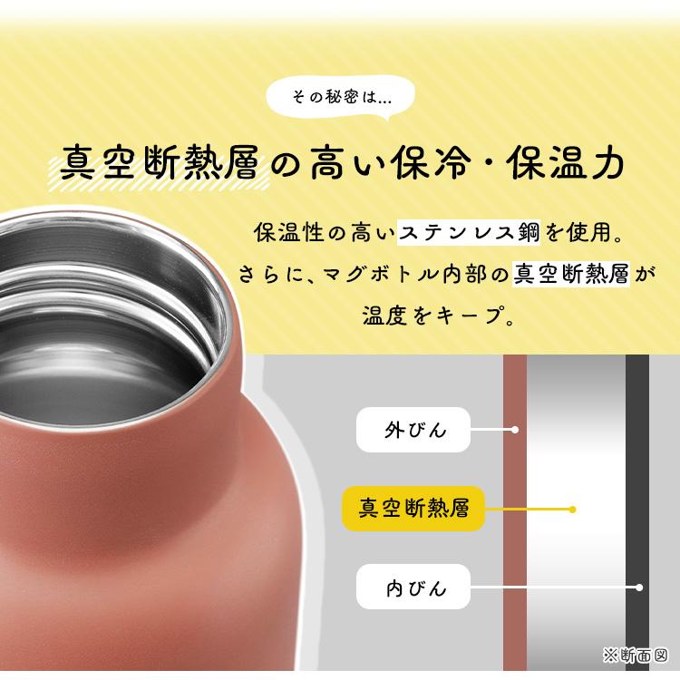 水筒 マグボトル シンプル 通勤 通学 おしゃれ 500ml ハンドル付 アウトドア 持ち運び オフィス 保温 保冷 FM-SL500 FM-H500 fulme｜unidy-y｜15