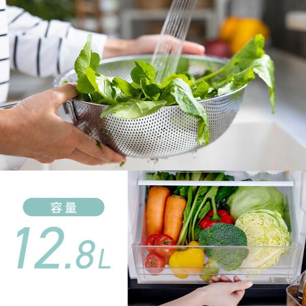 冷蔵庫 一人暮らし 二人暮らし 小型 スリム アイリスオーヤマ 2ドア 幅45 野菜ケース 冷凍冷蔵庫 170L 新生活 二人 家電 黒 IRSD-17A *_8