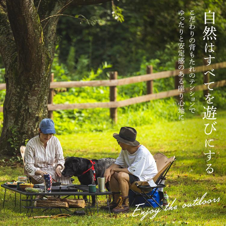 アウトドアチェア ロータイプ 2個セット ドリンクホルダー サイドテーブル HUGEL キャンプチェア キャンプ 椅子 2脚セット CC-LOW アイリスオーヤマ_3