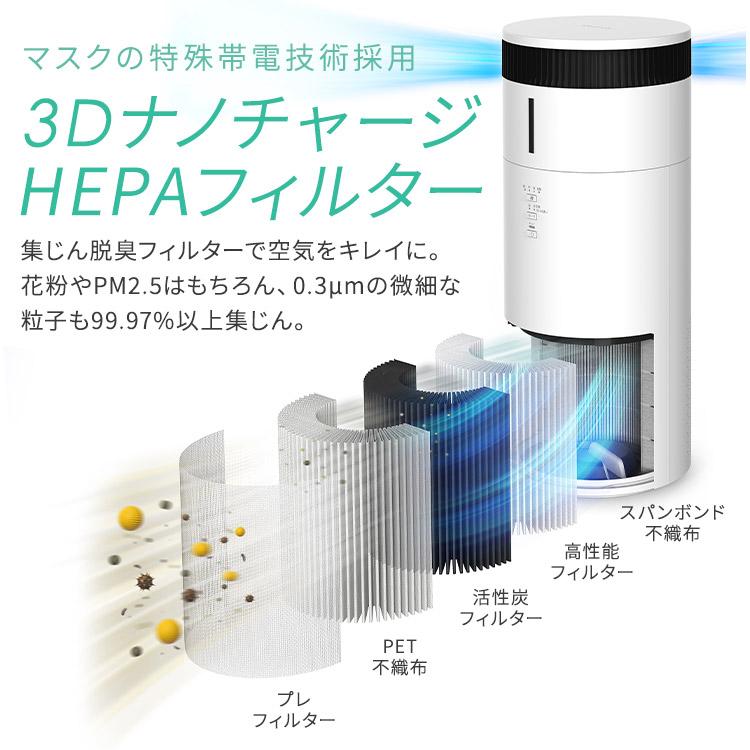 IRIS OHYAMA（アイリスオーヤマ） 空気清浄機 花粉対策 加湿器 気化式