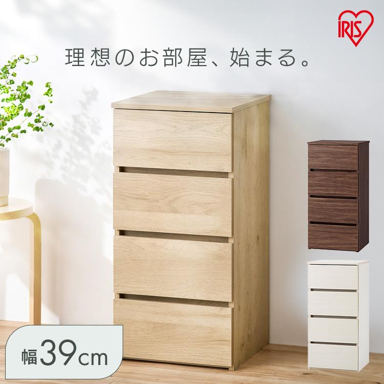 IRIS OHYAMA（アイリスオーヤマ） チェスト 4段 タンス ローチェスト