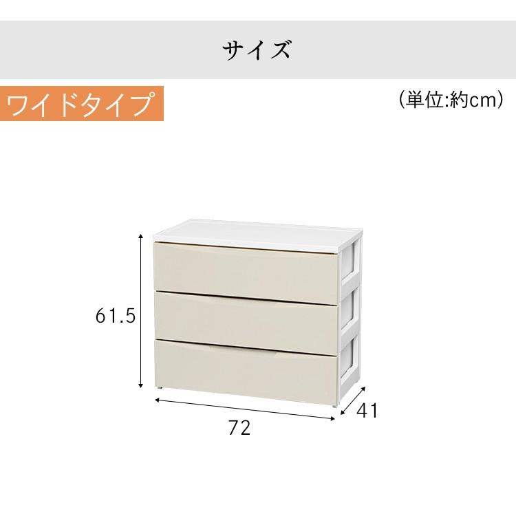 収納ケース 引き出し おしゃれ プラスチック チェスト アイリスオーヤマ 安い 収納ボックス 衣装ケース 北欧 安い 完成品 COD-723 3段｜unidy-y｜16