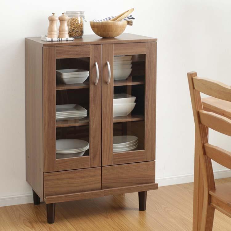 IRIS OHYAMA（アイリスオーヤマ） 食器棚 収納 おしゃれ 扉付き