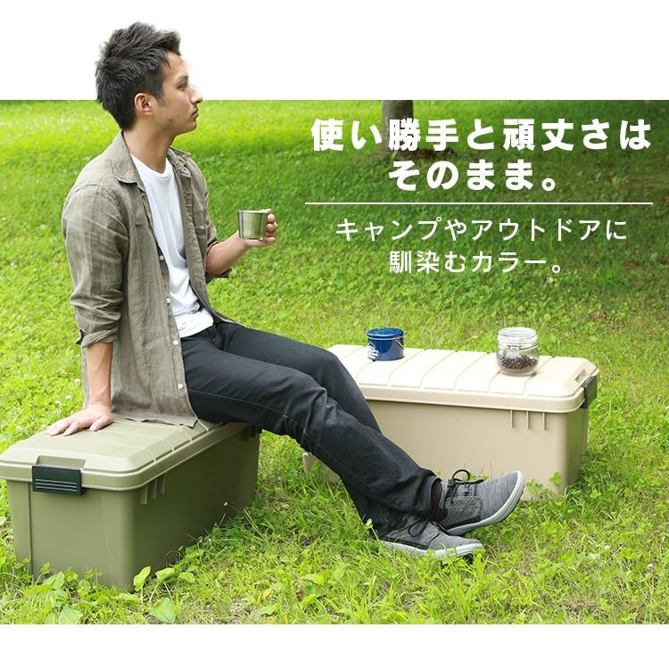 IRIS OHYAMA コンテナボックス フタ付き 60L 収納ボックス 屋外