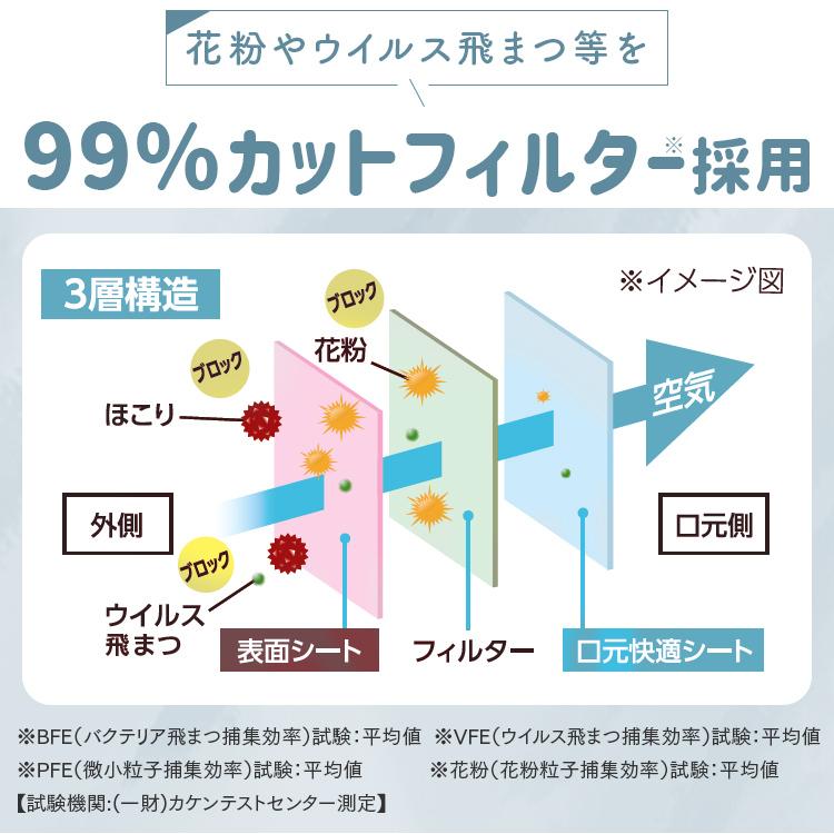 マスク 不織布 カラー 立体 おしゃれ アイリスオーヤマ 血色マスク 使い捨て デイリーフィットマスク ふつうサイズ 30枚入 RK-D30M｜unidy-y｜11