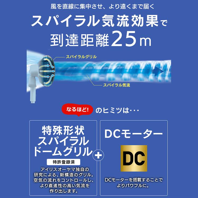 サーキュレーター扇風機 18cm STF-DCC18T アイリスオーヤマ｜unidy-y｜09