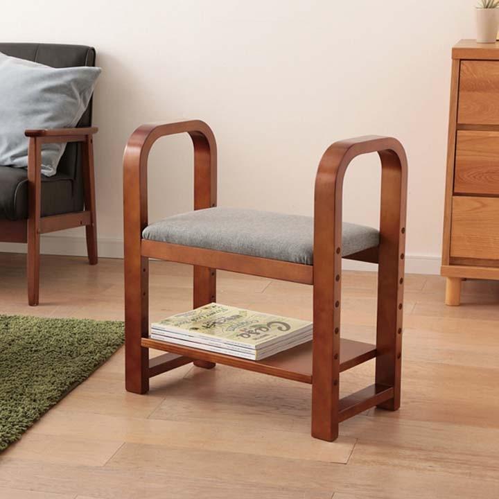 IRIS OHYAMA（アイリスオーヤマ） 玄関椅子 介護椅子 椅子 肘つき 玄関