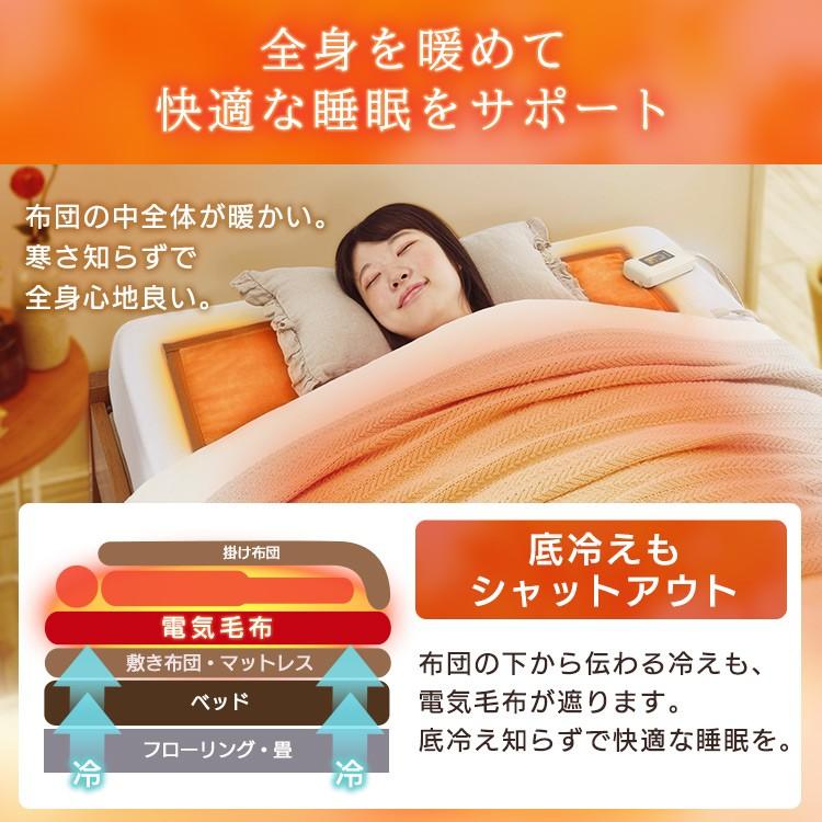 IRIS OHYAMA（アイリスオーヤマ） 電気毛布 140×80cm 敷き毛布 洗える