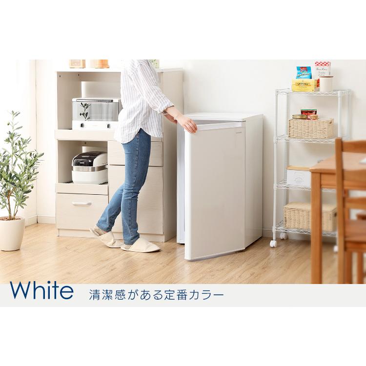【専用】アイリスオーヤマ ノンフロン冷凍庫 IUSD-9B-W 2023年製 IRIS OHYAMA 冷凍庫 85L アイリスオーヤマ IUSD-9B-W 右開き 片
