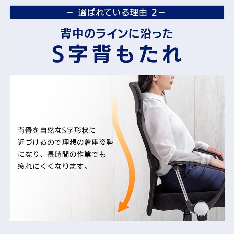 オフィスチェア 腰痛 メッシュ 椅子 イス チェア おしゃれ メッシュチェア デスクチェア 肘付き ハイバックオフィス パソコンチェア ハイバック アイリスプラザ_5