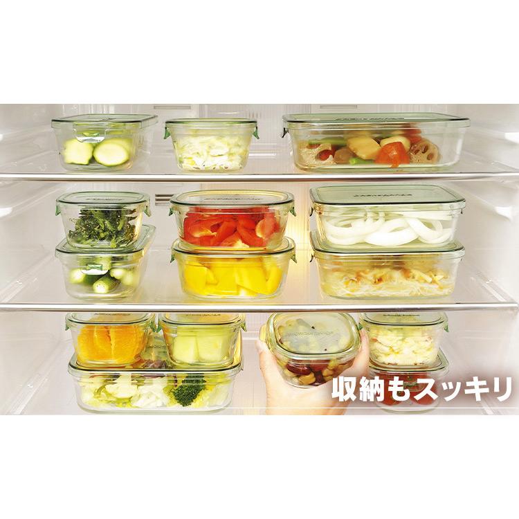 イワキ ガラス 保存容器 耐熱ガラス 7点セット 食洗器対応 レンジ