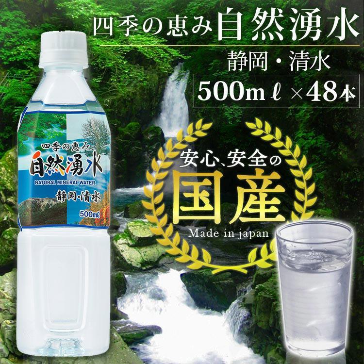 ミツウロコビバレッジ 水 500ml 48本 天然水 ペットボトル ミネラル